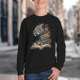 Leopard Book Flower Youth Crewneck Sweatshirt