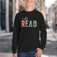Let's Read Book Nerd Reading Book Lover Librarian Teacher Youth Crewneck Sweatshirt Let's Read Book Nerd Reading Book Lover Librarian Teacher Youth Crewneck Sweatshirt