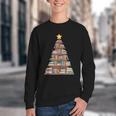 Literary Book Tree Bookish Shelf Art For Avid Readers Youth Crewneck Sweatshirt