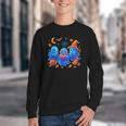 Little Ghost Coffee Tee Spooky Season Ghost Reading Book Youth Crewneck Sweatshirt