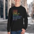 Live Life Like a Book Florida Would Ban LGBTQ Rainbow Flag Youth Crewneck Sweatshirt Live Life Like a Book Florida Would Ban LGBTQ Rainbow Flag Youth Crewneck Sweatshirt