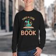 Take a Look It's In a Book Reading Teacher Book Lover Youth Crewneck Sweatshirt