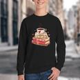 Love Book Coffee Heart Coquette Bow Valentines Day Youth Crewneck Sweatshirt Love Book Coffee Heart Coquette Bow Valentines Day Youth Crewneck Sweatshirt