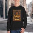 Melanin Girl Locs Book Lover Librarian Teacher Student Youth Crewneck Sweatshirt