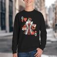 Modern Queen Of Hearts Book Lover Reading Novels Romantasy Youth Crewneck Sweatshirt