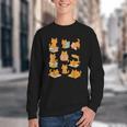 Orange Cats Reading Books Cat Lover Youth Crewneck Sweatshirt
