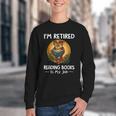 Owl I'm Retired Reading Books Is My Job Youth Crewneck Sweatshirt