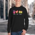 Peace Love Books Reader Librarian Library Book Youth Crewneck Sweatshirt