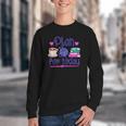 Plan For Today Coffee Yarn Books Sewing Knitter Knitting Youth Crewneck Sweatshirt