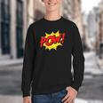 POW -Adults Kids Comic Book Cartoon Pop Art Novelty Sarcastic Youth Crewneck Sweatshirt POW -Adults Kids Comic Book Cartoon Pop Art Novelty Sarcastic Youth Crewneck Sweatshirt