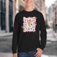 Preppy Coquette Bow Ghost Reading Books Halloween Book Youth Crewneck Sweatshirt Preppy Coquette Bow Ghost Reading Books Halloween Book Youth Crewneck Sweatshirt