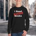 I Read Banned Books Censored Red Stamp Reading Librarian Youth Crewneck Sweatshirt