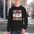 Read More Books Ghosts Reading Book Teacher Halloween Youth Crewneck Sweatshirt Read More Books Ghosts Reading Book Teacher Halloween Youth Crewneck Sweatshirt