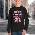 Read Your Heart Out Valentine Reading Book For Kid Teacher Youth Crewneck Sweatshirt Read Your Heart Out Valentine Reading Book For Kid Teacher Youth Crewneck Sweatshirt
