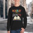 Reading Books Bibliophile Hooray It's Library Day Youth Crewneck Sweatshirt