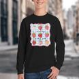 Reading Is My Jam Preppy Stawberry Bookworm Book Lover Nerd Youth Crewneck Sweatshirt