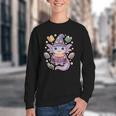 ReadsALOTL Cute Axolotl Book Lover Youth Crewneck Sweatshirt