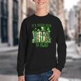 Retro Book Lucky Reading Teacher St Patrick's Day -Adults Small Cotton Blend Polyester Blend Short Sleeve Youth Crewneck Sweatshirt