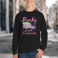 Retro Books Are My Love Language Valentine Book Lovers Youth Crewneck Sweatshirt Retro Books Are My Love Language Valentine Book Lovers Youth Crewneck Sweatshirt