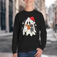 Retro Ghost Reading Book With Cat Bookish Club Christmas Men Women Kids Youth Crewneck Sweatshirt