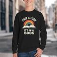 Retro Rainbow Take A Look It's In A Book Reading Youth Crewneck Sweatshirt Retro Rainbow Take A Look It's In A Book Reading Youth Crewneck Sweatshirt