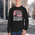 Ride Horses Read Books Be Happy Youth Crewneck Sweatshirt