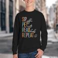 Sip Coffee Pet Cats Read Books Repeat Book Cat Lover Youth Crewneck Sweatshirt Sip Coffee Pet Cats Read Books Repeat Book Cat Lover Youth Crewneck Sweatshirt