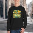 Softball Just A Girl Comic Book Style Graphic For Teens Youth Crewneck Sweatshirt