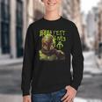 Star Wars The Book Of Boba Fett Neon Boba Fett Lives Poster Youth Crewneck Sweatshirt