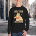 I Stay Home I Read Books I Pet My Cat I Regret Nothing Women Youth Crewneck Sweatshirt