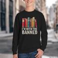 Support Banned Books Freedom I'm With The Banned Youth Crewneck Sweatshirt
