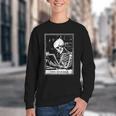 Tarot Card Shirt The Reader Tarot Skeleton Reading Book Youth Crewneck Sweatshirt Tarot Card Shirt The Reader Tarot Skeleton Reading Book Youth Crewneck Sweatshirt