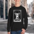 Tarot Card Vintage Whippet Dog Book Lover The Reader Youth Crewneck Sweatshirt Tarot Card Vintage Whippet Dog Book Lover The Reader Youth Crewneck Sweatshirt