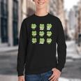 Teacher Reading Shamrock St Patrick’s Day Book Lover Kids Youth Crewneck Sweatshirt