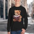 Teddy Bear Reading a Book Youth Crewneck Sweatshirt