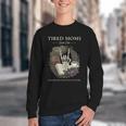 Tired Moms Book Club Dark Floral Coffee Skeleton Youth Crewneck Sweatshirt