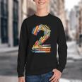 Toddler 2nd Birthday Books Themed 2 Year Old Boys Kids Girls Youth Crewneck Sweatshirt
