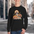 Turkey Read Books Reading Fall Thanksgiving Teacher Youth Crewneck Sweatshirt