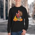 Turkey Reading Books Fall Thanksgiving Teacher Book Youth Crewneck Sweatshirt Turkey Reading Books Fall Thanksgiving Teacher Book Youth Crewneck Sweatshirt