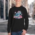 Turtle Bookworm Reading Book Bookworm Book Nerd Cute Graphic Youth Crewneck Sweatshirt