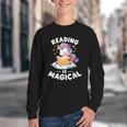 Unicorn Teacher Reading Is Magical Book Youth Crewneck Sweatshirt