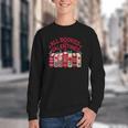 Valentines All Booked For Valentine Book Lover Teacher Youth Crewneck Sweatshirt
