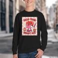Women's Read Your Heart Out Groovy Bookish Valentine Day Women Girls Youth Crewneck Sweatshirt