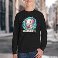 Women's Readsolotl Kawaii Axolotl Reading Book Lover Youth Crewneck Sweatshirt