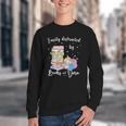 Yarn Quote Easily Distracted By Books And Yarn Reader Youth Crewneck Sweatshirt
