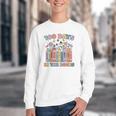 100 Days In The Books Reading Teacher 100th Day Of School Youth Crewneck Sweatshirt