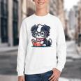 Adorable Book Lover Border Collie With Reading Glasses Cute Raglan Baseball Tee Youth Crewneck Sweatshirt Adorable Book Lover Border Collie With Reading Glasses Cute Raglan Baseball Tee Youth Crewneck Sweatshirt