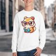 Adorable Book Lover Chipmunk With Reading Glasses Cute Premium Youth Crewneck Sweatshirt