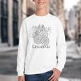 Adult Coloring Book Namaste Yoga Flowers Youth Crewneck Sweatshirt
