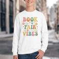 Book Fair Vibes Groovy Retro School Reading Nostalgic Youth Crewneck Sweatshirt Book Fair Vibes Groovy Retro School Reading Nostalgic Youth Crewneck Sweatshirt
